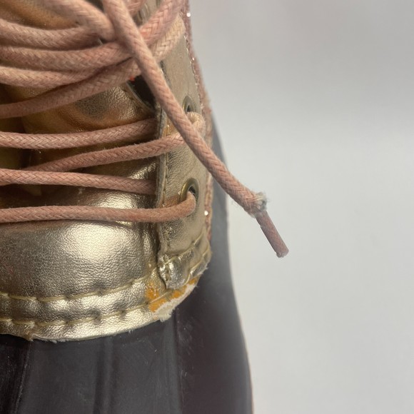 Avanti kids rose pink/brown Glitter Duck Boots size 2 - Picture 9 of 13